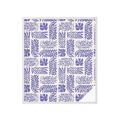 Colored window film stained glass Plant patterns