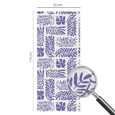 Colored window film stained glass Plant patterns