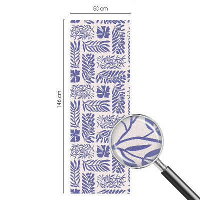 Colored window film stained glass Plant patterns