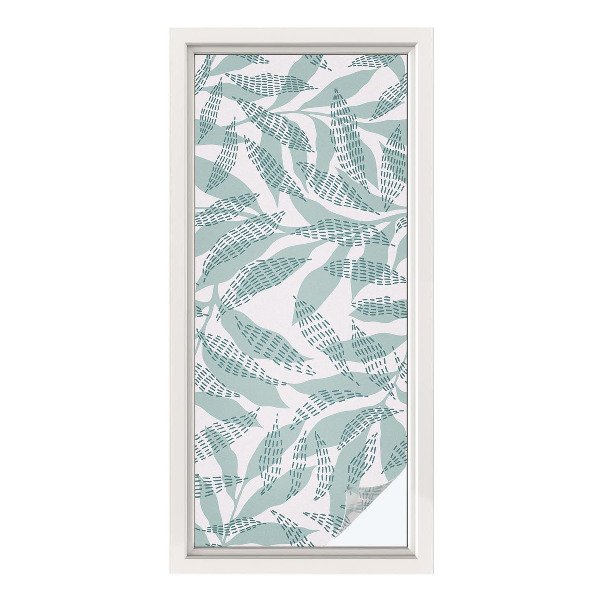 Patterned window film Green leaves