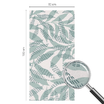 Patterned window film Green leaves