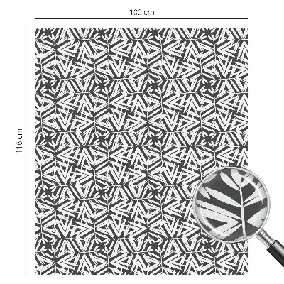 Colored window film stained glass Geometric leaves