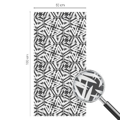 Colored window film stained glass Geometric leaves