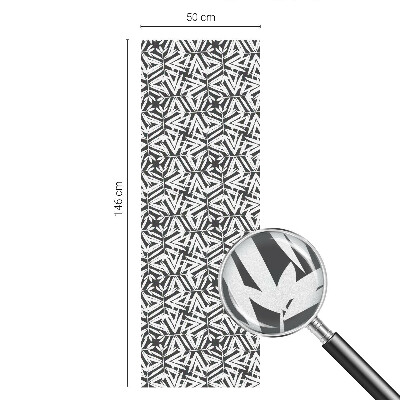 Colored window film stained glass Geometric leaves