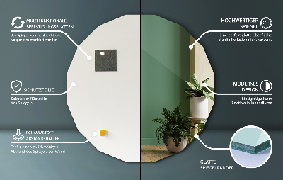 Polygonal mirror of original shape