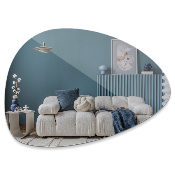 Organic shaped mirror stylish accessory