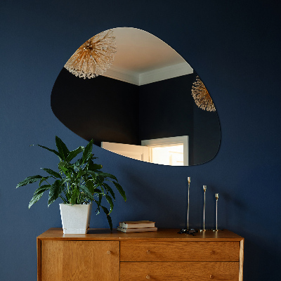 Organic shaped mirror stylish accessory