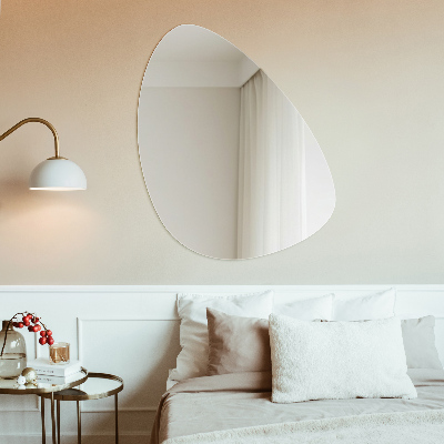 Organic shaped mirror stylish accessory