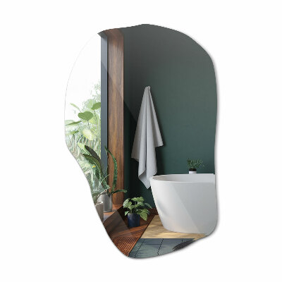 Organic shape mirror stylish accent