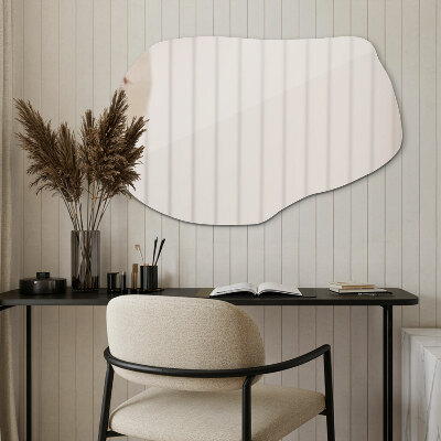 Organic shape mirror stylish accent