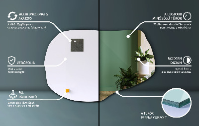 Organic shape mirror stylish accent