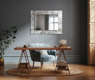 Wall mirror design Marble with veins
