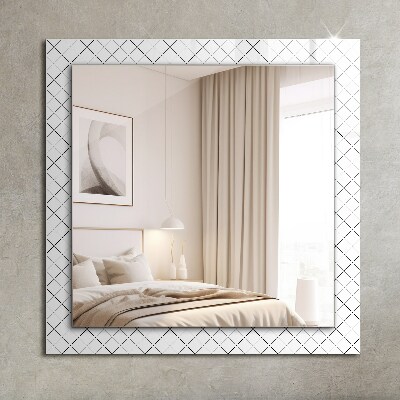 Decorative mirror Checkered line pattern