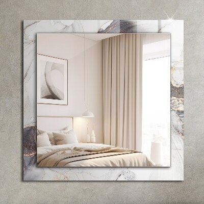 Printed mirror Abstract marble art