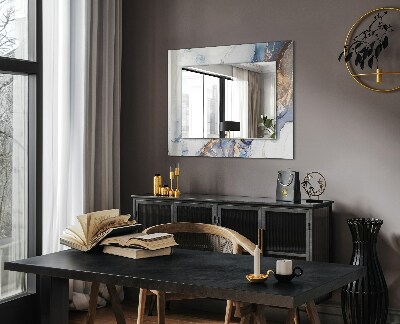 Wall mirror design Abstract marble art
