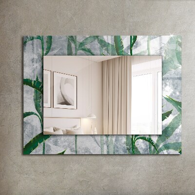 Decorative mirror Green leaves plants