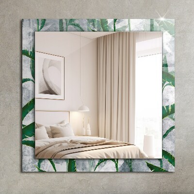 Decorative mirror Green leaves plants