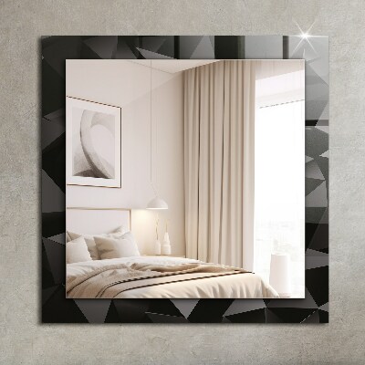 Decorative mirror Black geometric shapes