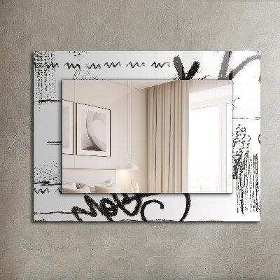 Wall mirror design Abstract Modern stencils