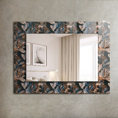 Decorative mirror Flowers and leaves