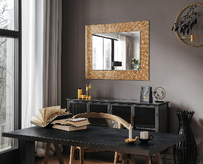 Decorative mirror Wicker braid