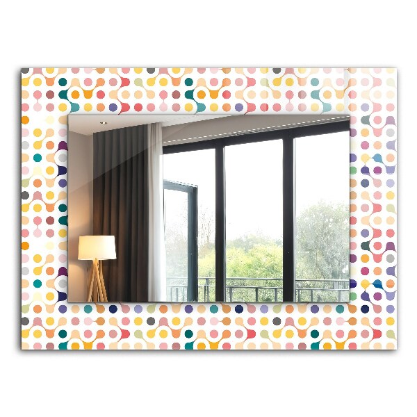 Decorative mirror Colorful geometric pattern