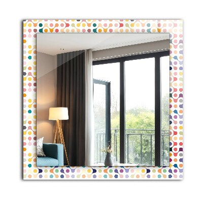 Decorative mirror Colorful geometric pattern