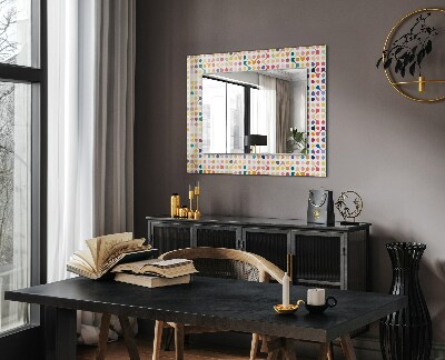 Decorative mirror Colorful geometric pattern