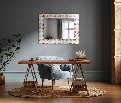 Decorative mirror Colorful geometric pattern