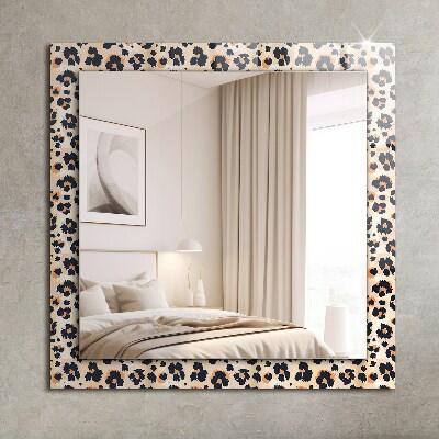 Mirror frame with print Panther pattern