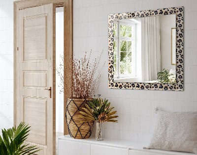 Mirror frame with print Panther pattern