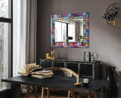 Wall mirror design Colorful abstract pattern