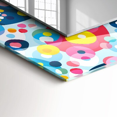 Mirror frame with print Colorful abstract patterns