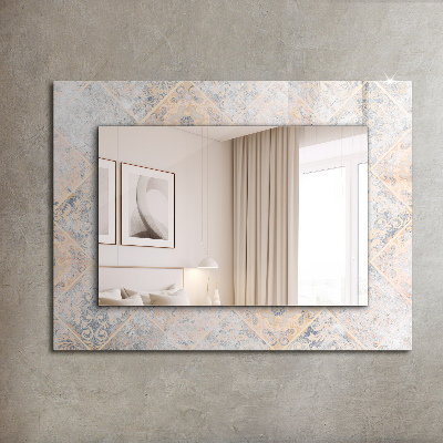 Decorative mirror Tiles with patterns