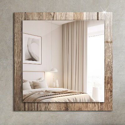 Decorative mirror Wooden plank floor