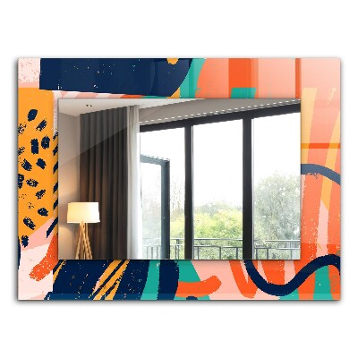 Printed mirror Abstract colorful artwork