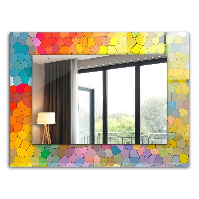 Wall mirror design Abstract colorful mosaic