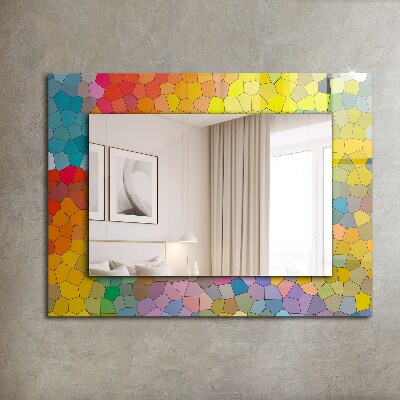 Wall mirror design Abstract colorful mosaic