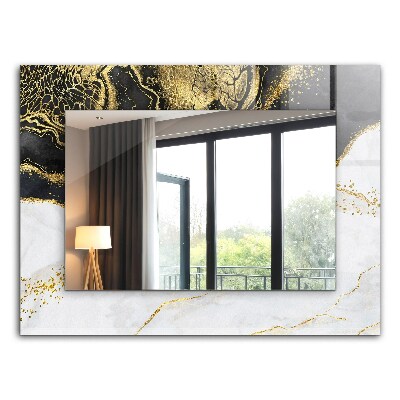 Decorative mirror Abstract gold art