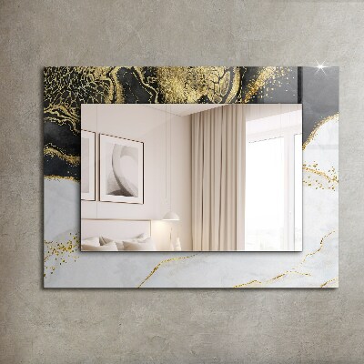 Decorative mirror Abstract gold art