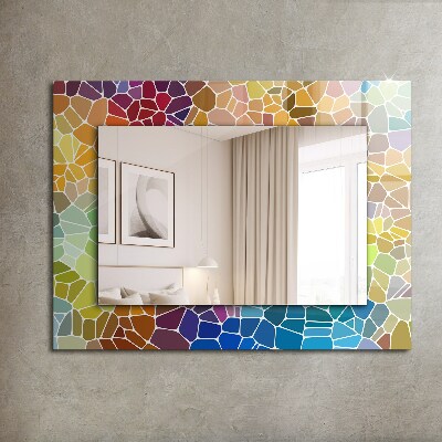 Wall mirror design Colorful abstract mosaic