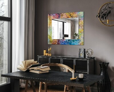 Wall mirror design Colorful abstract mosaic
