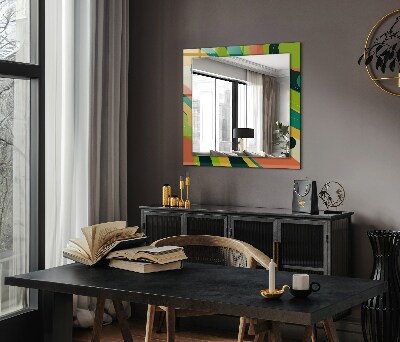 Wall mirror decor Abstract colorful patterns