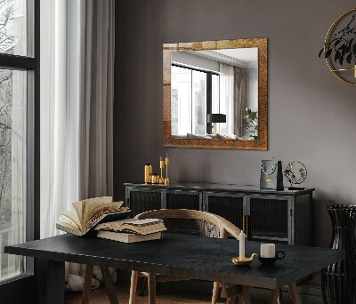 Wall mirror decor Fashionable Rust Sheet