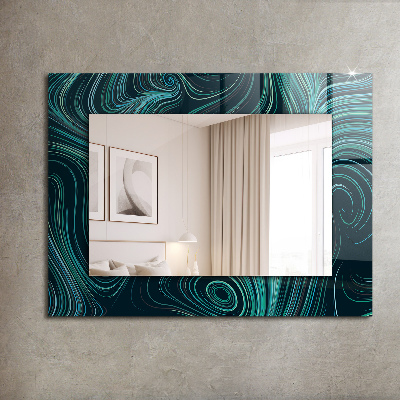 Printed mirror Abstract lines patterns