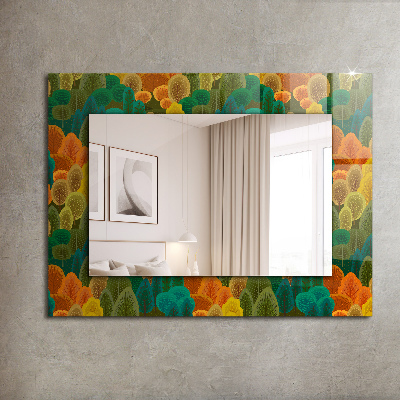 Wall mirror design Autumn Trees