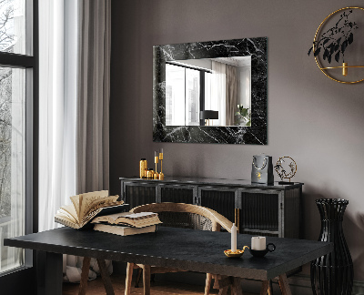 Decorative mirror Black marble