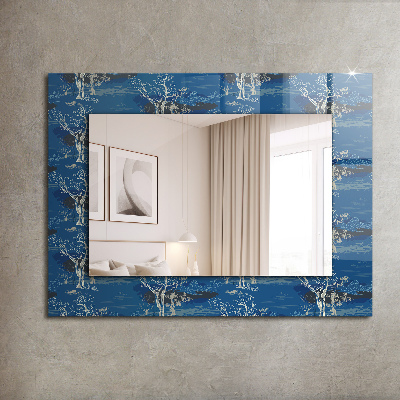 Wall mirror decor Trees landscape