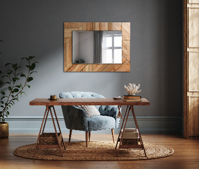 Decorative mirror Wooden parquet