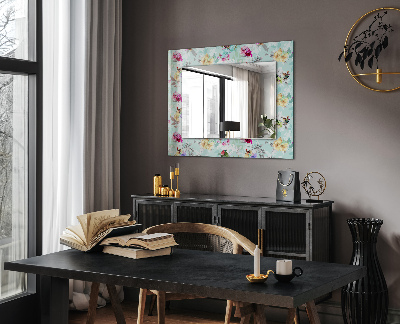 Wall mirror decor Floral and Birds